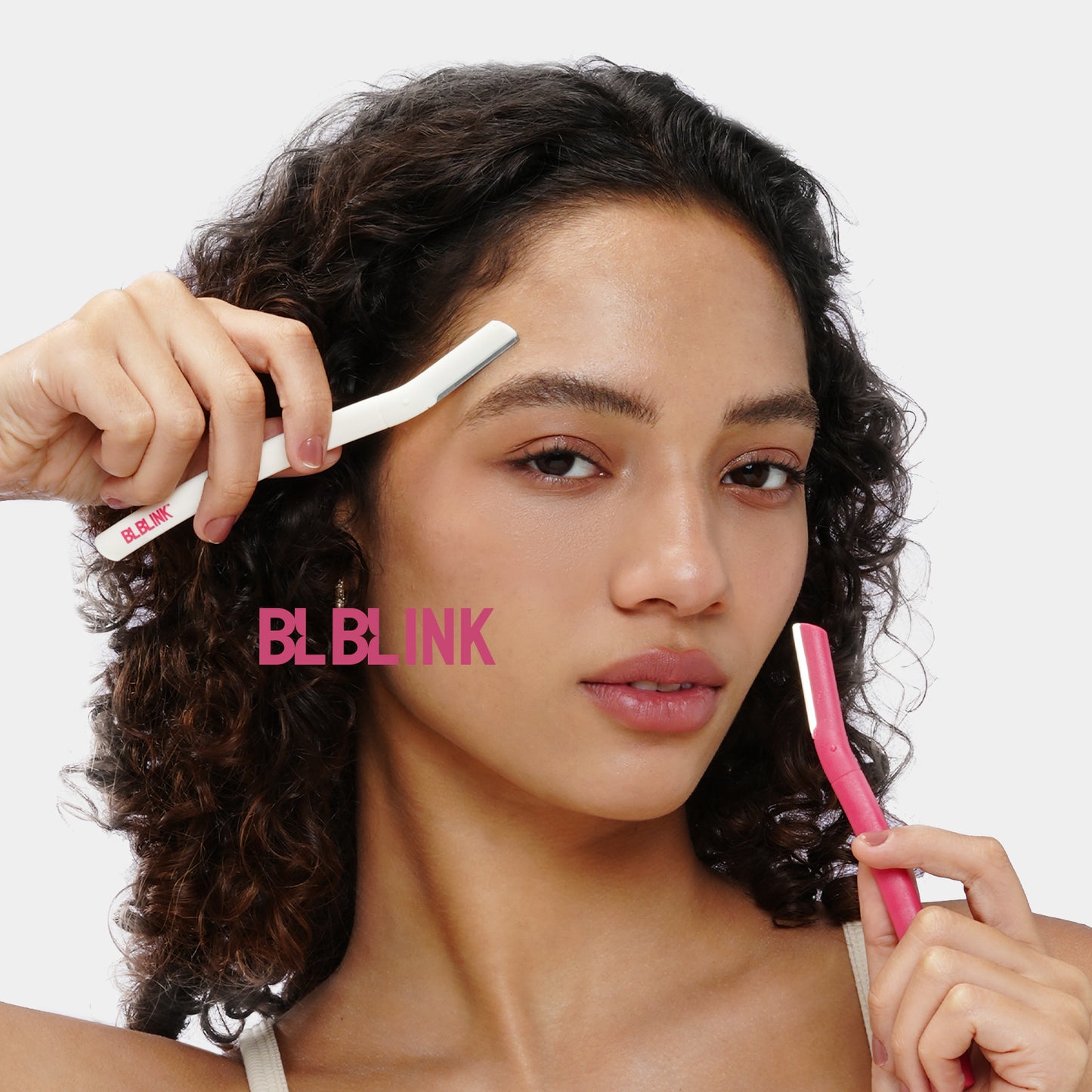 BLBLINK Women Eyebrow Trimmer, 2-Pack Reusable Razor, 15cm Blade Length, Facial Hair Remover