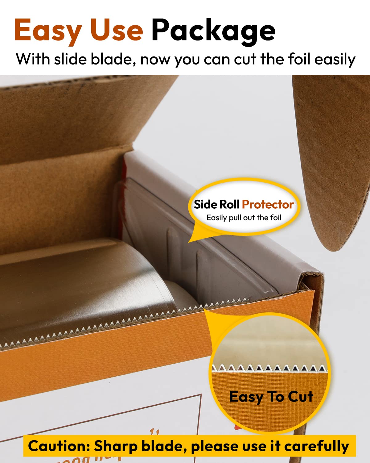 Katbite Heavy Duty Aluminum Foil 30 Micron Thick Strong Heavy Duty Foil Aluminum Roll Food Wraps,18 inch,525 Square Feet