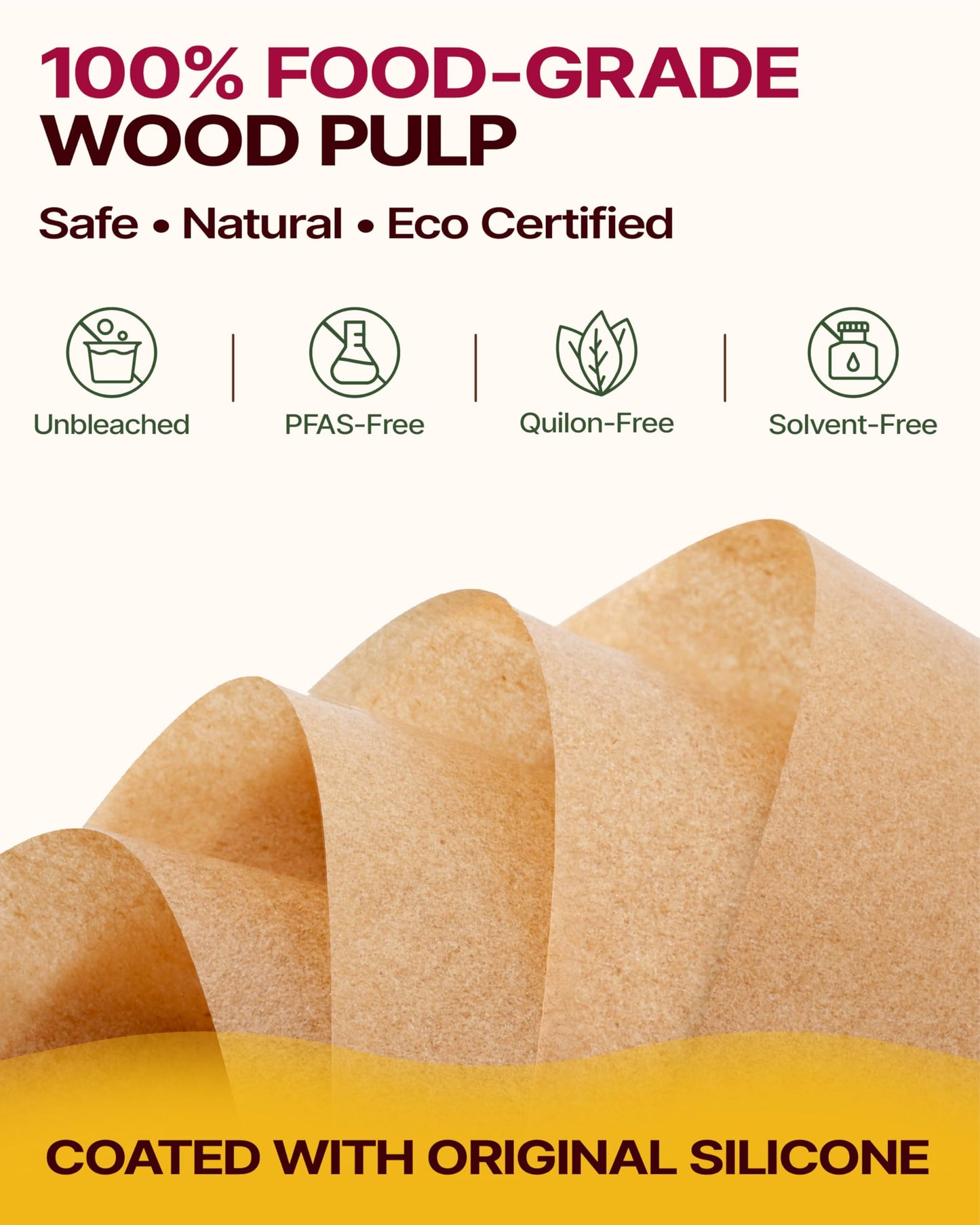 Katbite Pop-Up Parchment Paper Sheets, 200 Count, 12 x 16 in, Precut Unbleached Nonstick Baking Paper