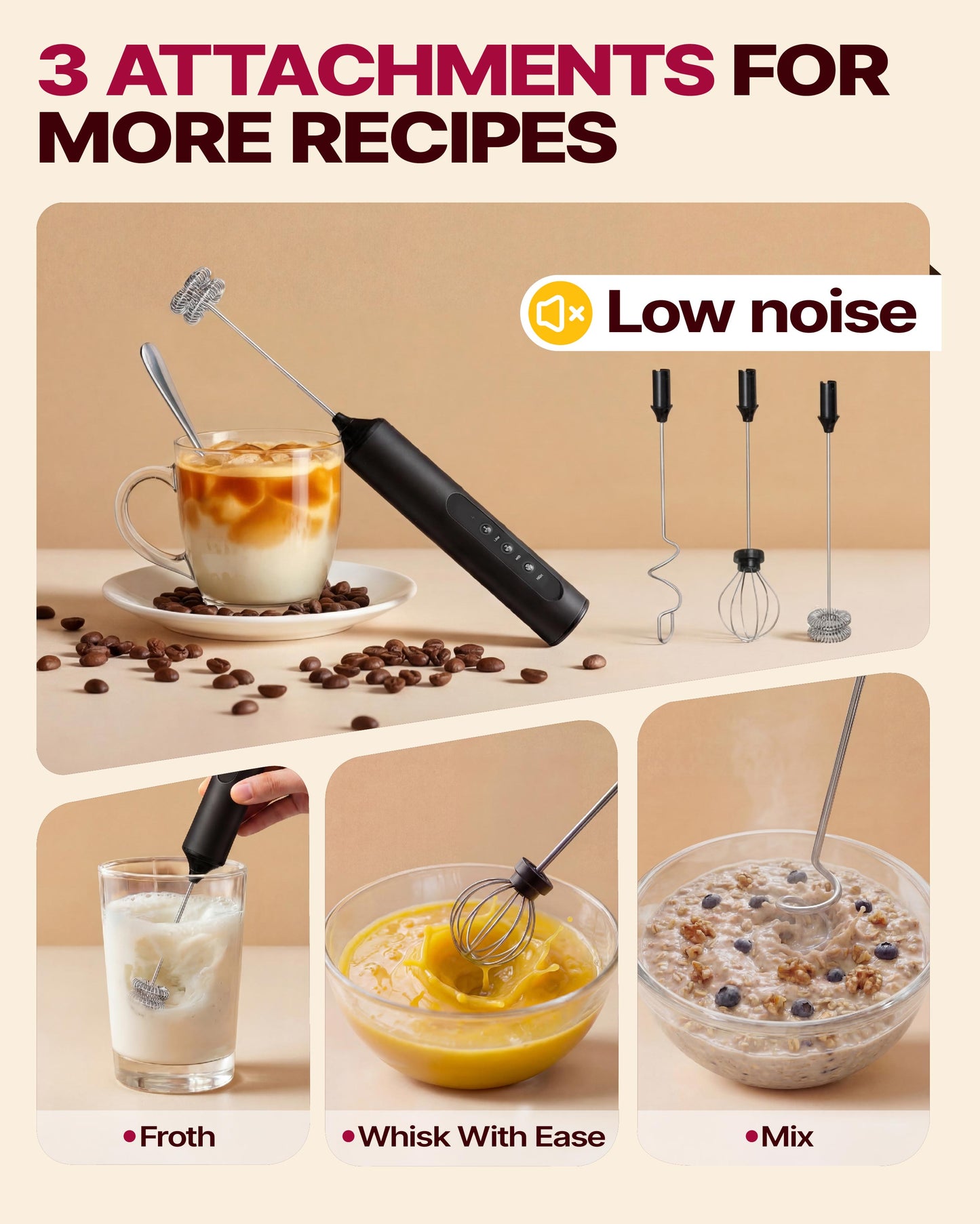 Katbite Electric Milk Frother