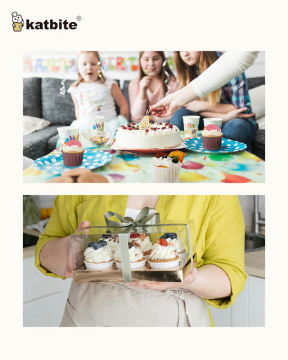 Katbite 150PCS Multi- Color Parchment Cupcake Liners Christmas Cupcake Liners Muffin Baking Liners