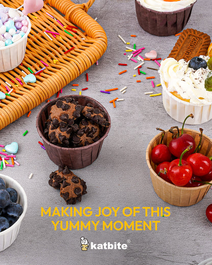 Katbite 150PCS Multi- Color Parchment Cupcake Liners Christmas Cupcake Liners Muffin Baking Liners