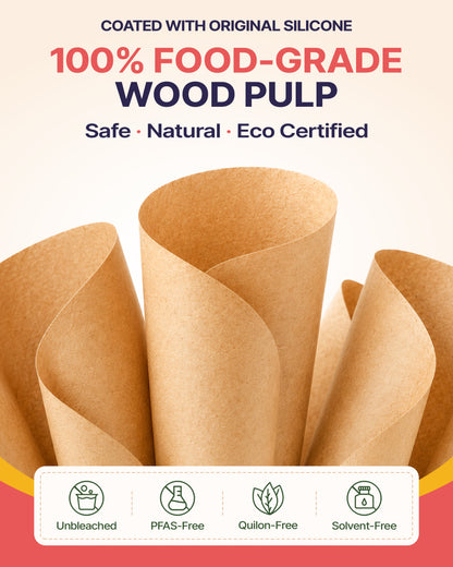Katbite 220 Sheets 13x18 in Parchment Paper, Unbleached Non-Stick Baking Paper Sheets