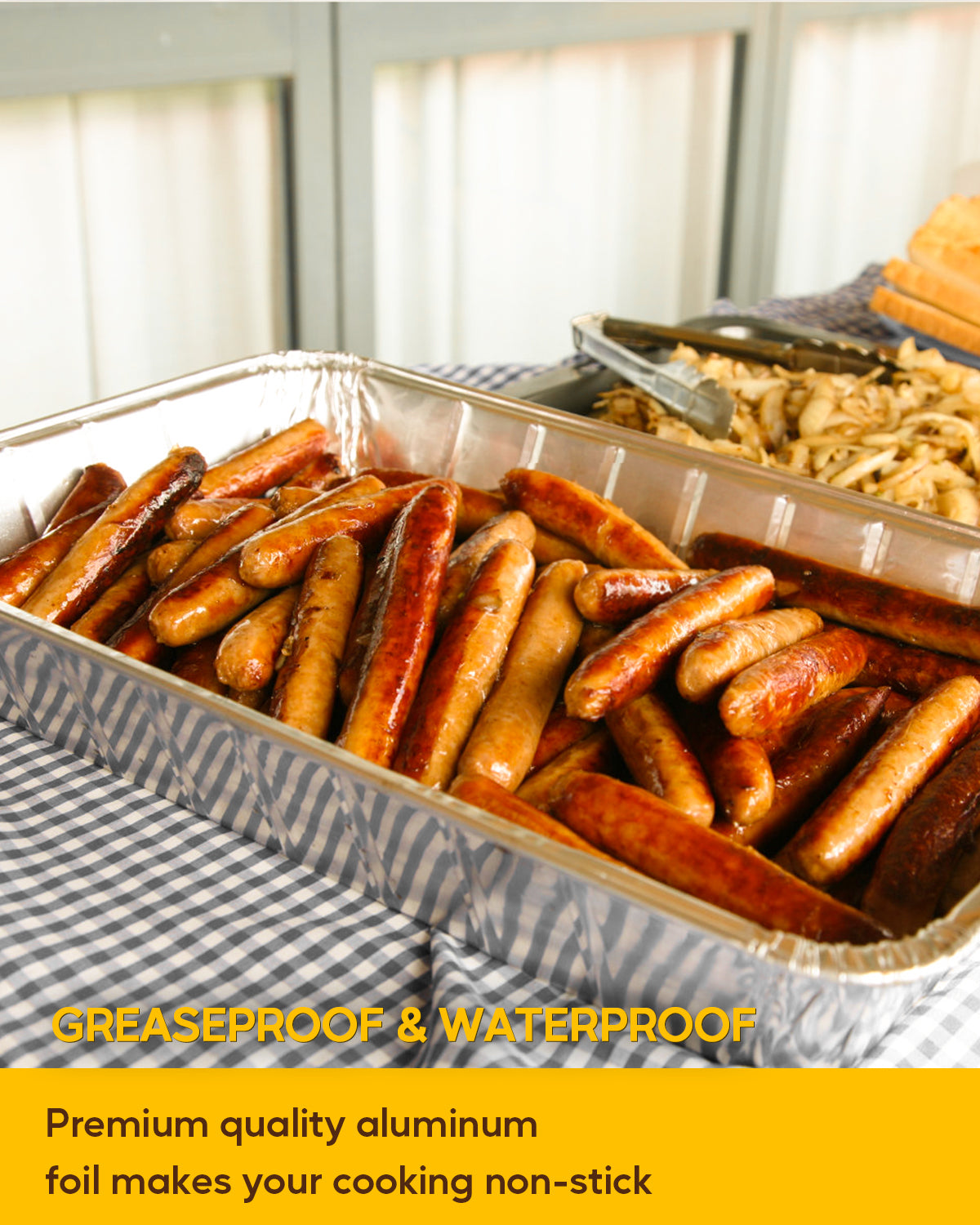 Katbite 21"x13" 20-Pack Extra Heavy Duty Aluminum Foil Pans, Full Size Disposable Deep Roasting Pans