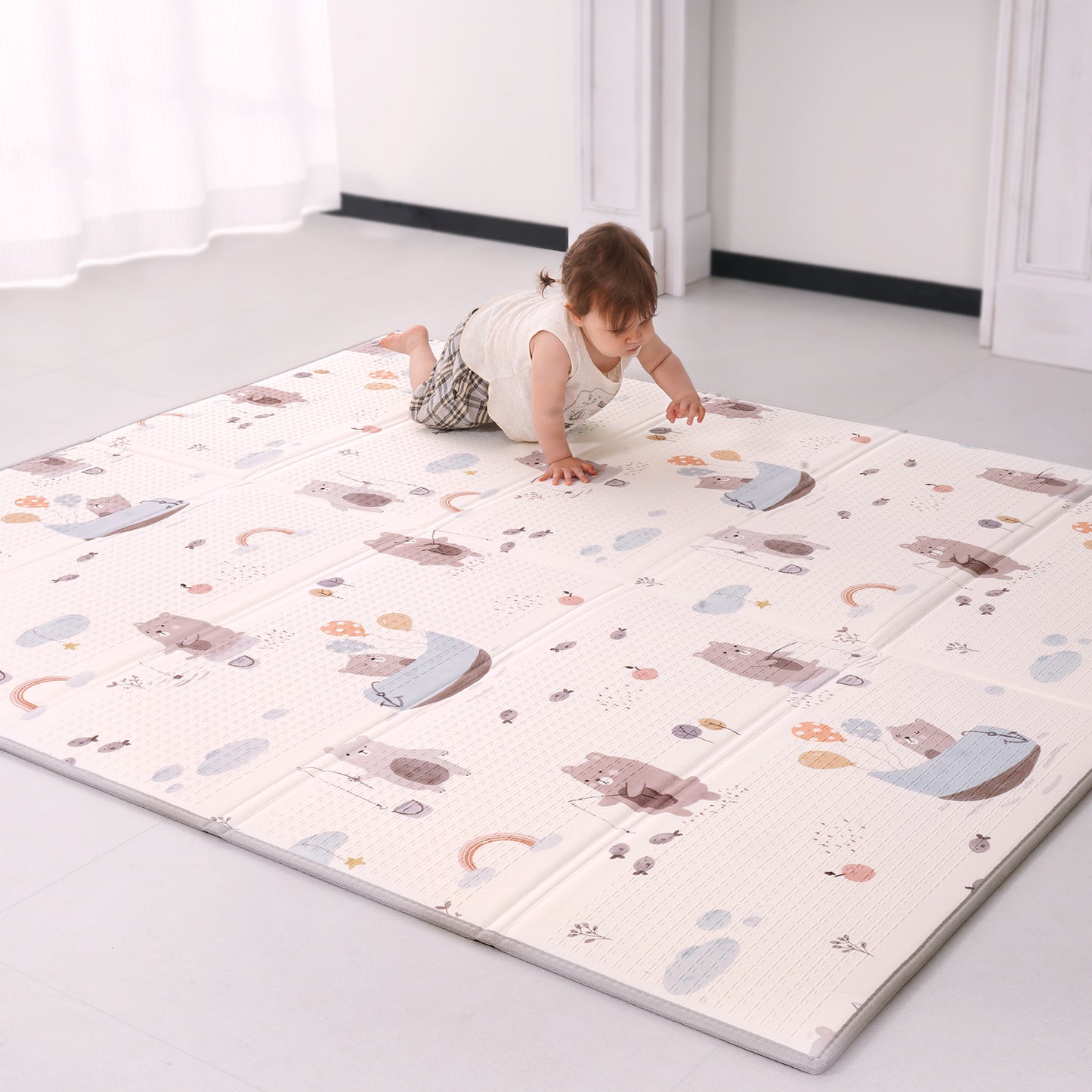 Joypony 79 x 71 inch Tear Baby Play Mat