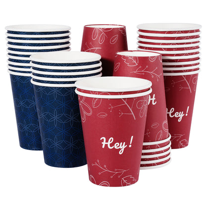 Katbite Biodegradable Disposable Paper Cups, 12oz, 28 Count