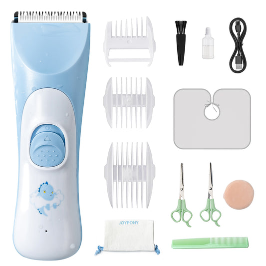 Joypony Baby Hair Clippers – Quiet, Waterproof, Rechargeable Hair Trimmer for Kids, Cordless Infant & Toddler Hair Cutting Kit