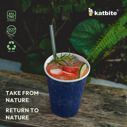 Katbite Biodegradable Disposable Paper Cups, 12oz, 28 Count