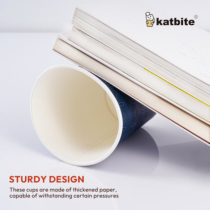 Katbite Disposable Paper Cups Biodegradable and Eco-Friendly 16 oz 60 Count