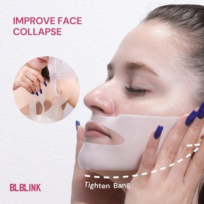 BLBLINK Hydrogel Face Mask, 5-Pack – Cooling Gel Sheet for Deep Hydration, Soothing & Firming, All Skin Types