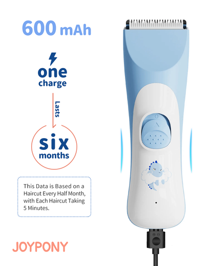 Joypony Baby Hair Clippers – Quiet, Waterproof, Rechargeable Hair Trimmer for Kids, Cordless Infant & Toddler Hair Cutting Kit