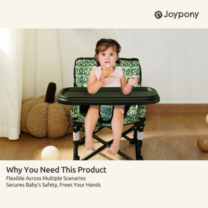 Joypony Baby Green Portable Booster & Floor Seat