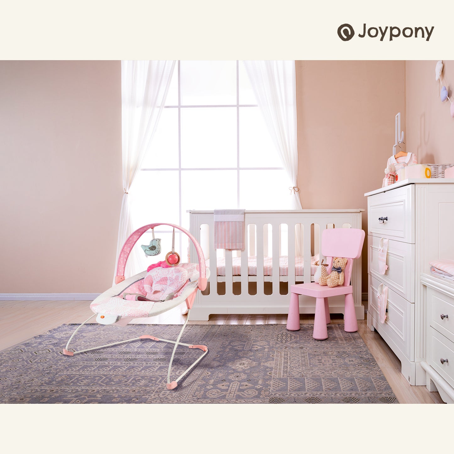 Joypony Baby Rocking Chair Pink Bow