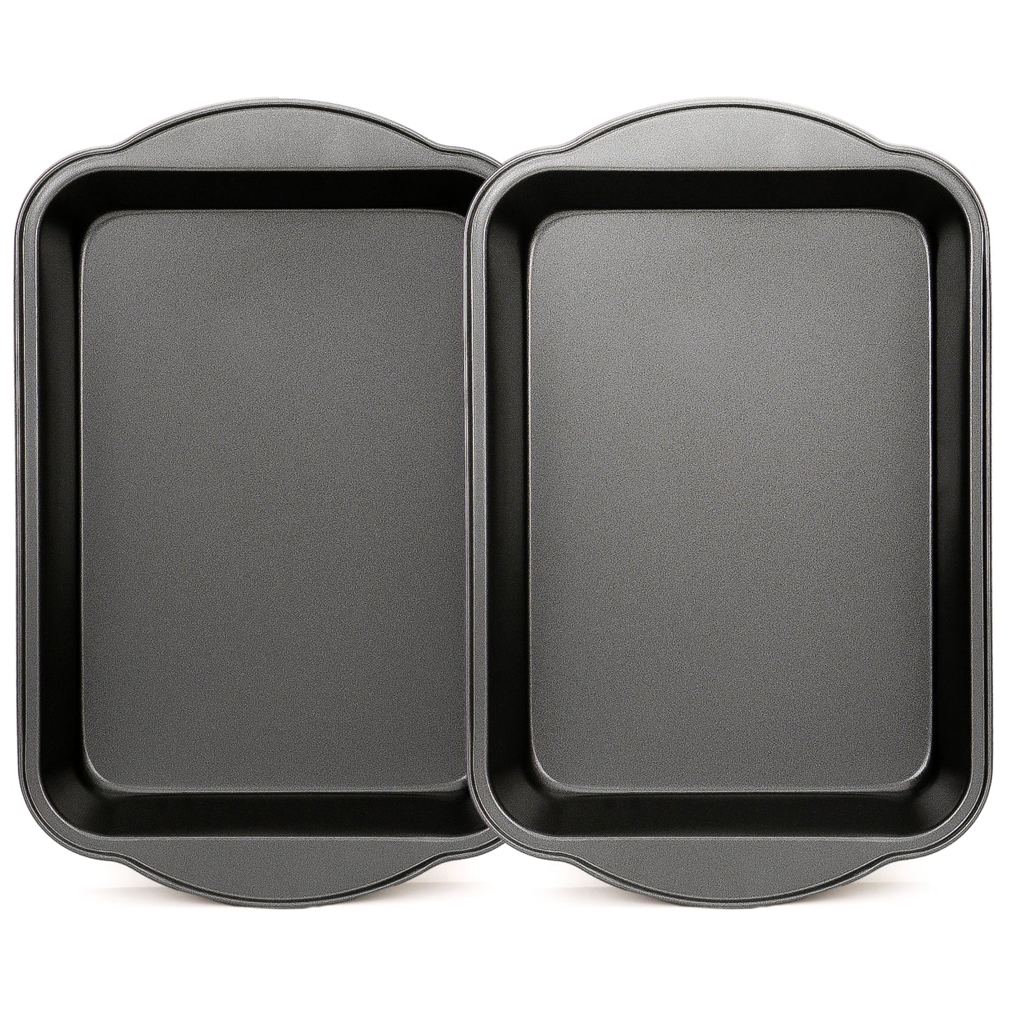 Katbite 2-Piece Carbon Steel Nonstick Bakeware Set: Versatile Baking Pans,9.13"x14.33"x2.08".