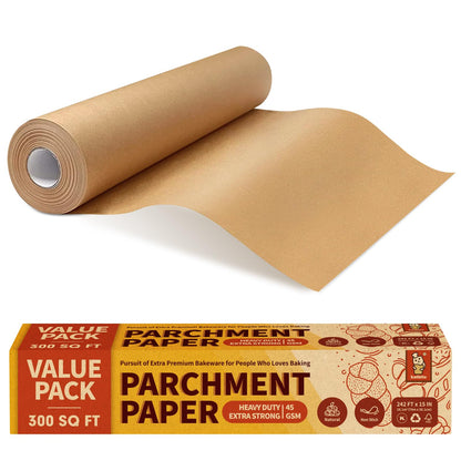 Katbite Parchment Paper Roll 15 in x 242 ft - 300 Sq Ft with Cutter